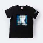 蓝色Pillio Domuse商店的点图形T图形T衬衫（黑色）